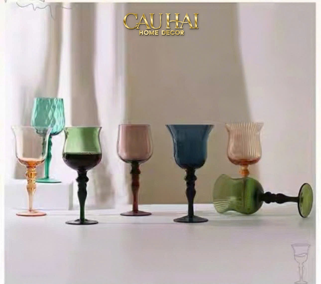 Set 2 Ly Oceania Alantian 320Ml Vino Rosso Glasses-CẬU HAI HOME DECOR