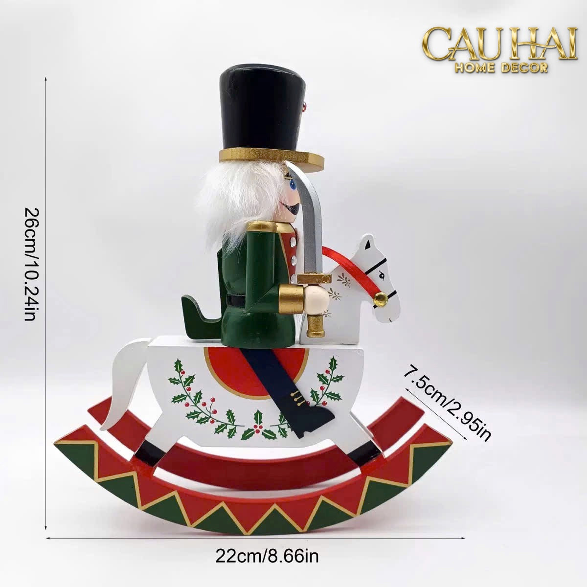 Fêtes Couture - Tượng Nutcracker King’S Parade H28-CẬU HAI HOME DECOR