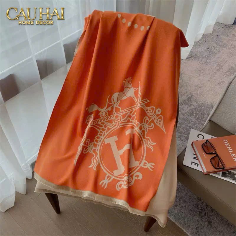KHĂN CASHMERE PASHMINA - SIGNATURE-O HELIOS-CẬU HAI HOME DECOR