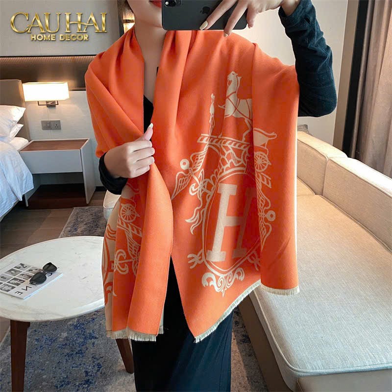 KHĂN CASHMERE PASHMINA - SIGNATURE-O HELIOS-CẬU HAI HOME DECOR