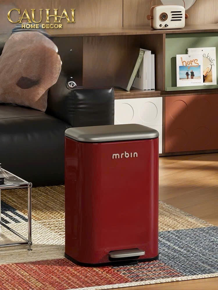 THÙNG RÁC MR BIN CRIMSON PEDAL 20L