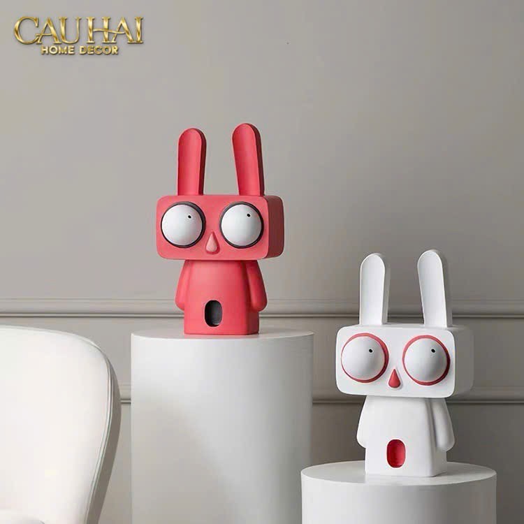 TƯỢNG THỎ ARTTOON MILKWHITE WOO LAPIN