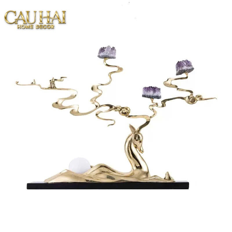 Home Couture - Tượng Lúa Mì Brasson Épi Doré Améthyste Première Galerie-CẬU HAI HOME DECOR