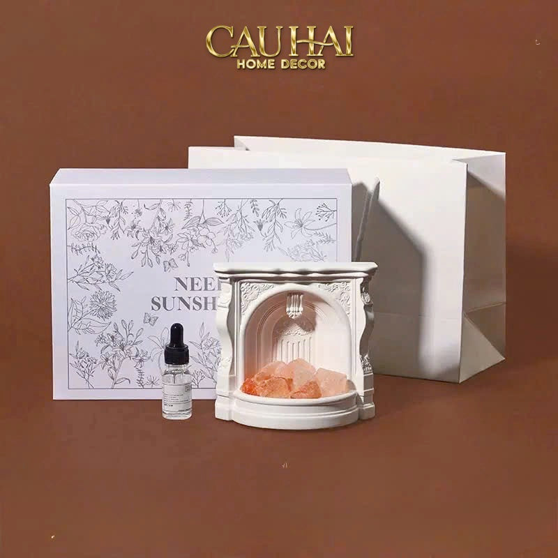 Home Fragrance - Gift Set Đèn Tinh Dầu Artermis Éternal Flame-CẬU HAI HOME DECOR