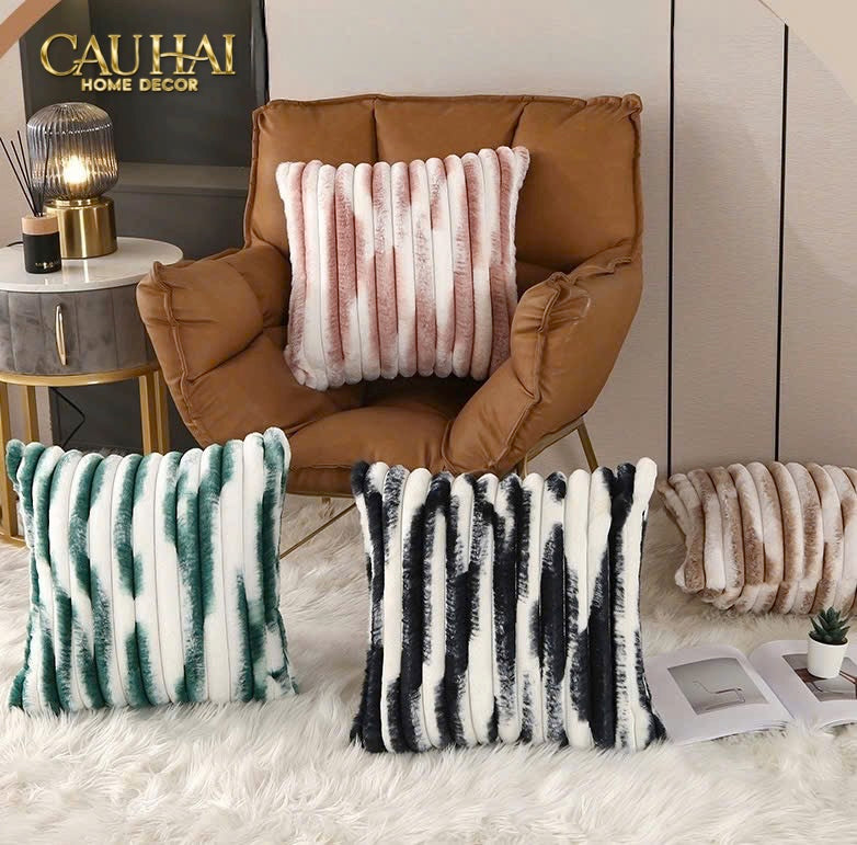 Fêtes Couture - Vỏ Gối Lông Atélier Lux Fur Lapin Spéciale Collection-CẬU HAI HOME DECOR