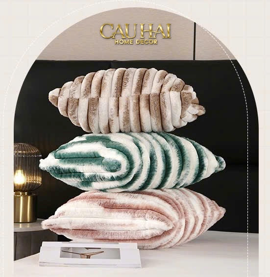Fêtes Couture - Vỏ Gối Lông Atélier Lux Fur Lapin Spéciale Collection-CẬU HAI HOME DECOR