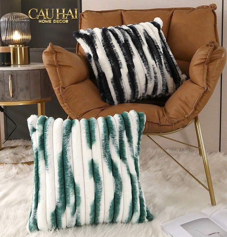 Fêtes Couture - Vỏ Gối Lông Atélier Lux Fur Lapin Spéciale Collection-CẬU HAI HOME DECOR