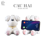GIÁ ĐỠ ĐIỆN THOẠI WHITE DOG POOCH-CẬU HAI HOME DECOR