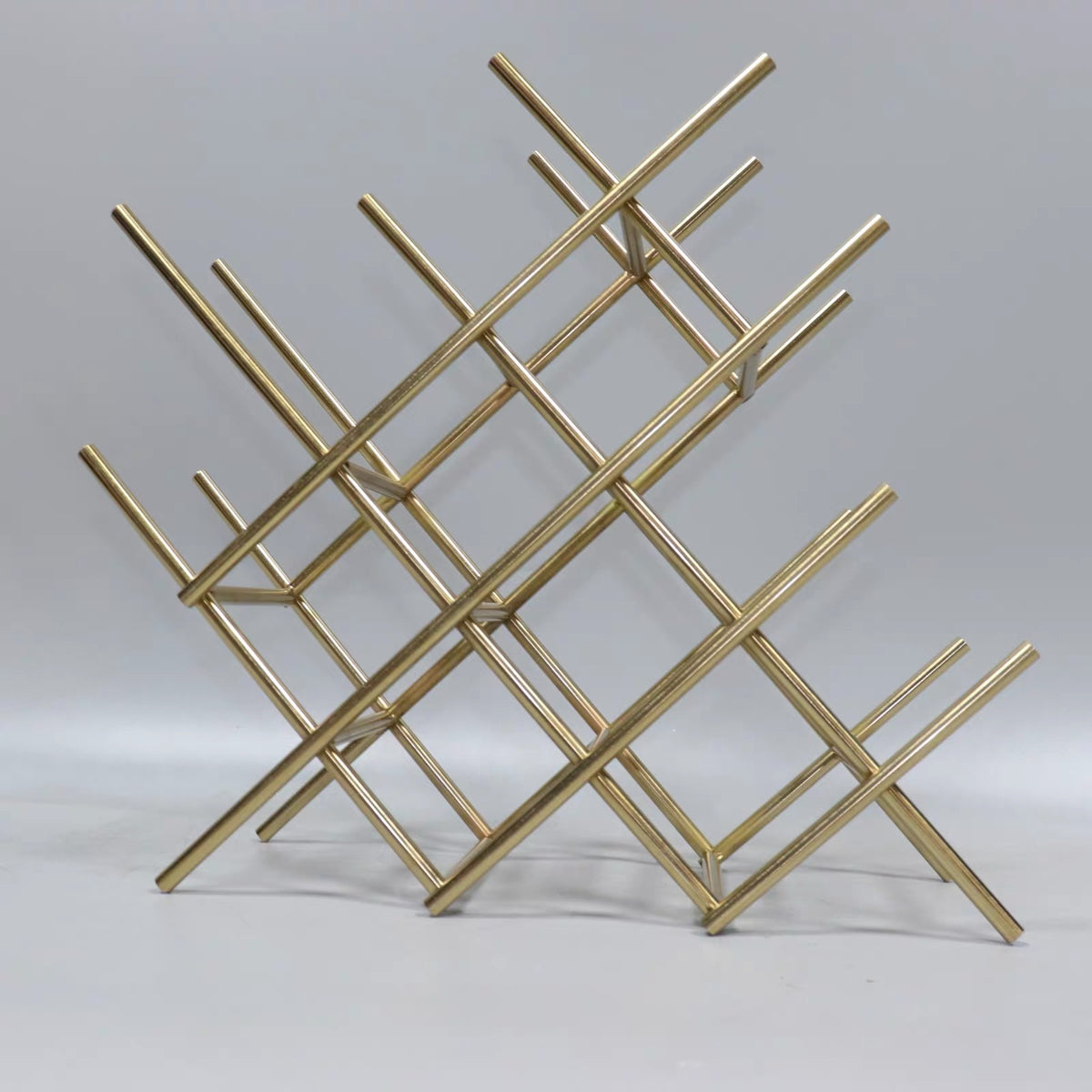 Giá Rượu Metal Lattice D’Or 12 Bottles-GIÁ RƯỢU-CẬU HAI HOME DECOR-CẬU HAI HOME DECOR