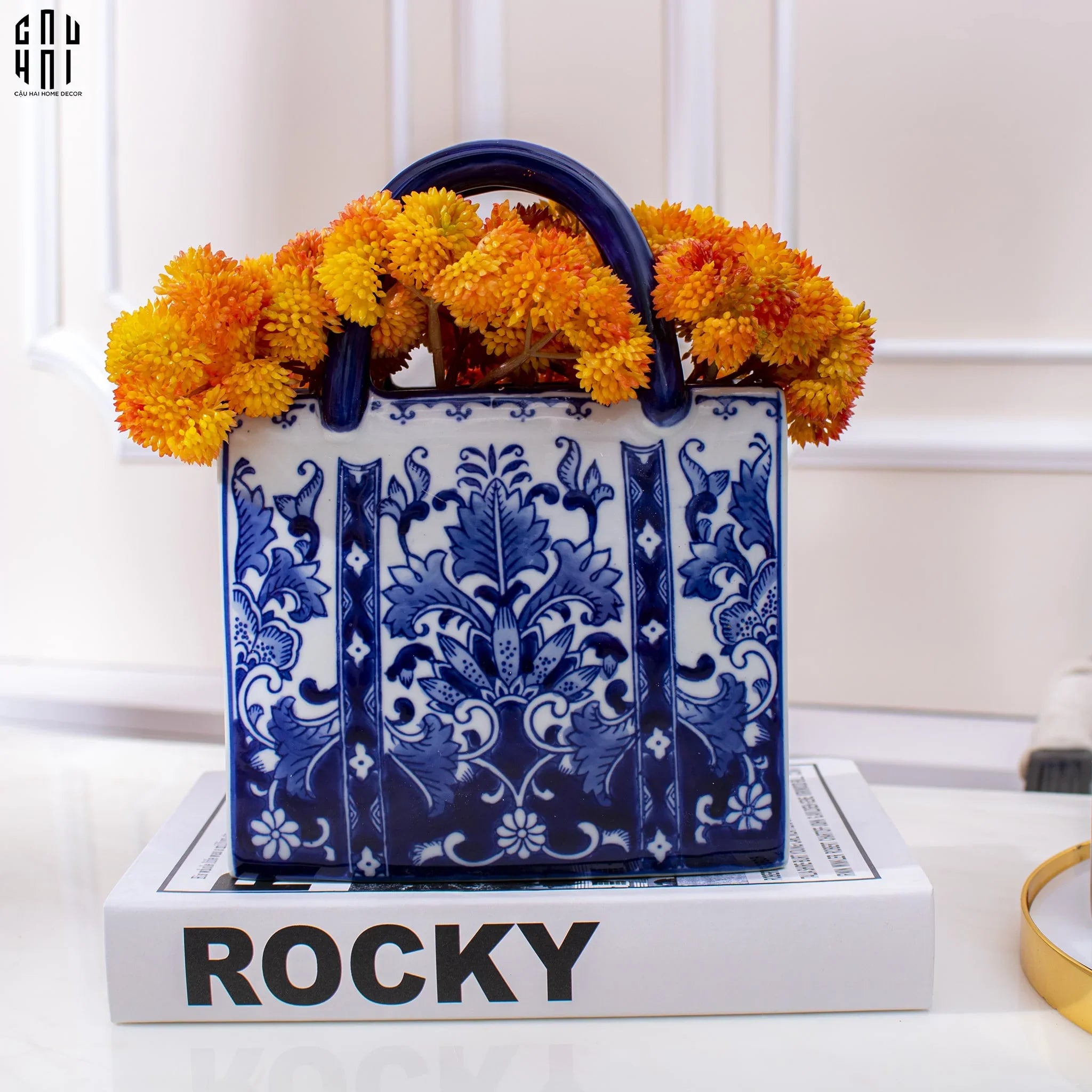 BÌNH HOA CLASSIC INDOCHINE BLOOM BAG-CẬU HAI HOME DECOR