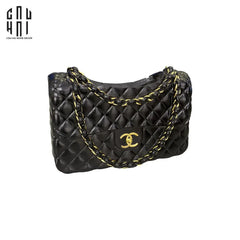 Giỏ Cắm Hoa Composite Coco Classic Lady Bag Ss25-CẬU HAI HOME DECOR