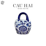 BÌNH HOA CURVED INDOCHINE BLOOM BASKET-CẬU HAI HOME DECOR