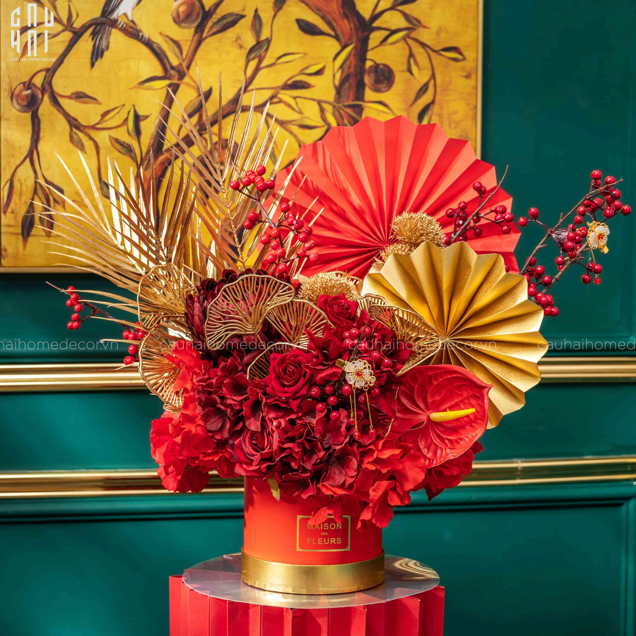 GIỎ HOA AN KHANG-CẬU HAI HOME DECOR