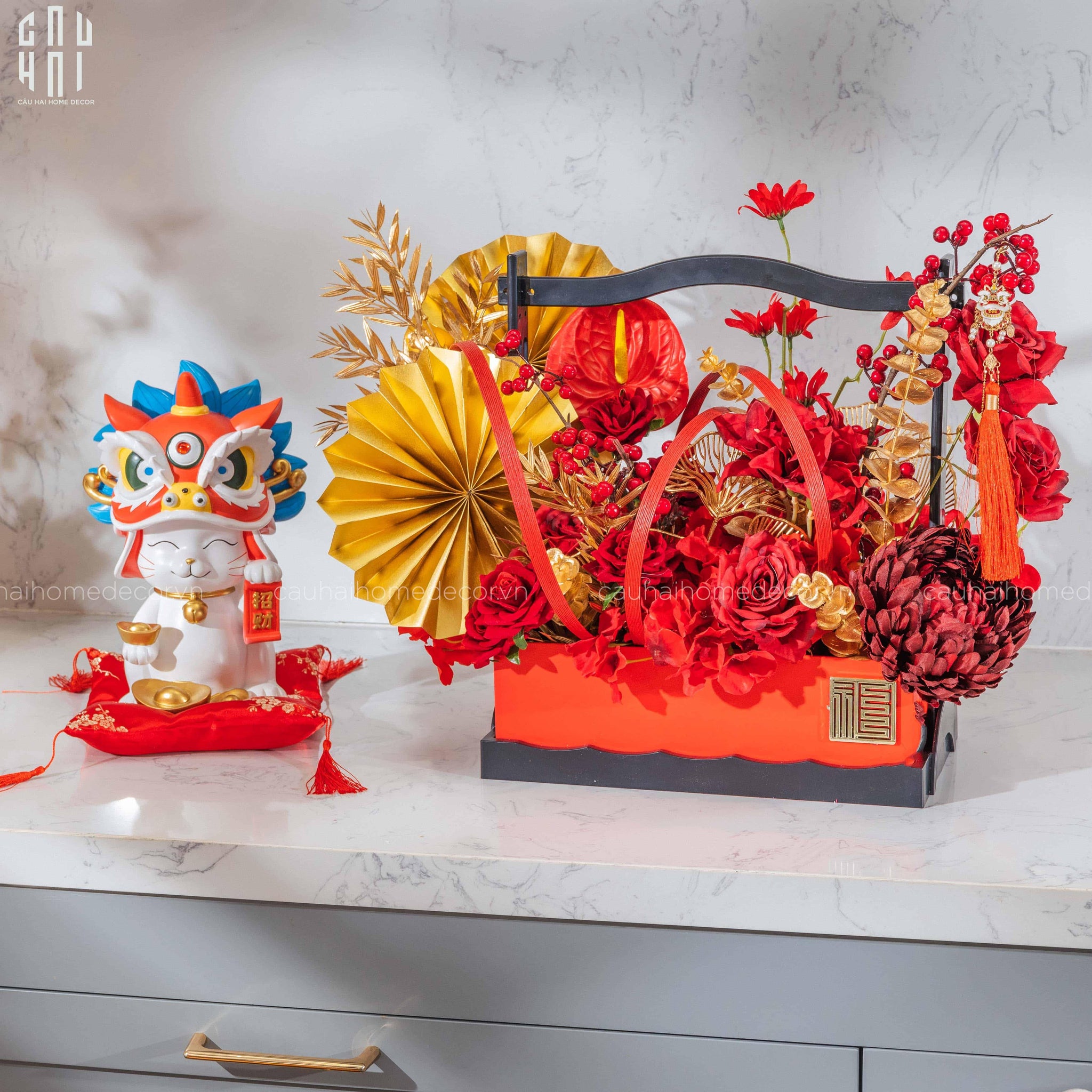 GIỎ HOA ĐẠI LỢI-CẬU HAI HOME DECOR