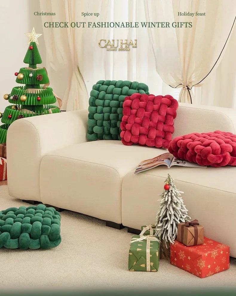 Gối Đan Sweet Meadow Biscuits-CẬU HAI HOME DECOR