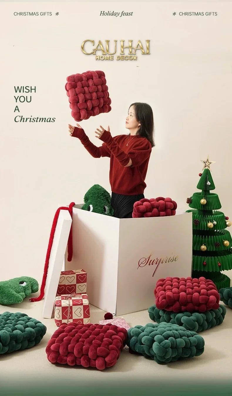 Gối Đan Sweet Meadow Biscuits-CẬU HAI HOME DECOR