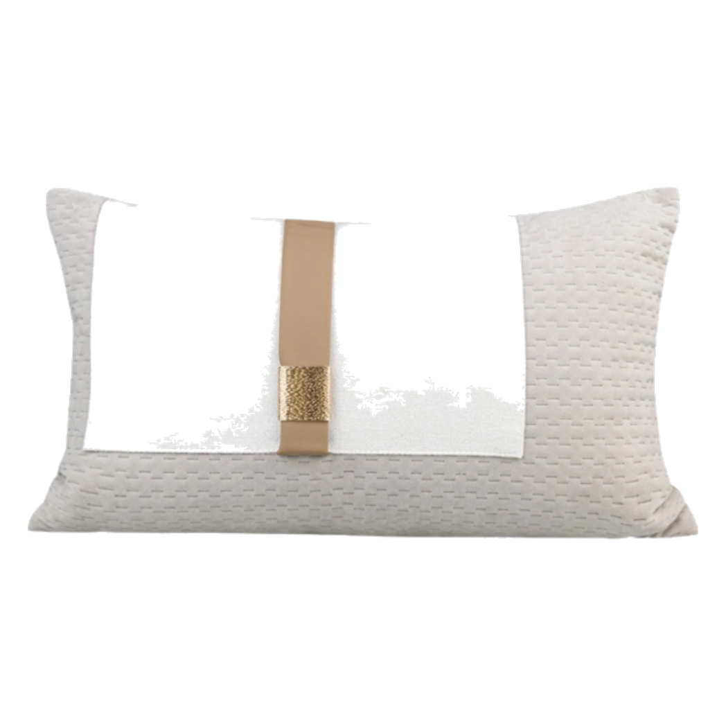 Gối Dệt Vân Équestre Boucle D’Or Greige 30*50-VỎ GỐI SOFA-CẬU HAI HOME DECOR