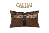 GỐI JACQUARD GALLIANO D’Or BRONZE LEATHER 30x50-CẬU HAI HOME DECOR