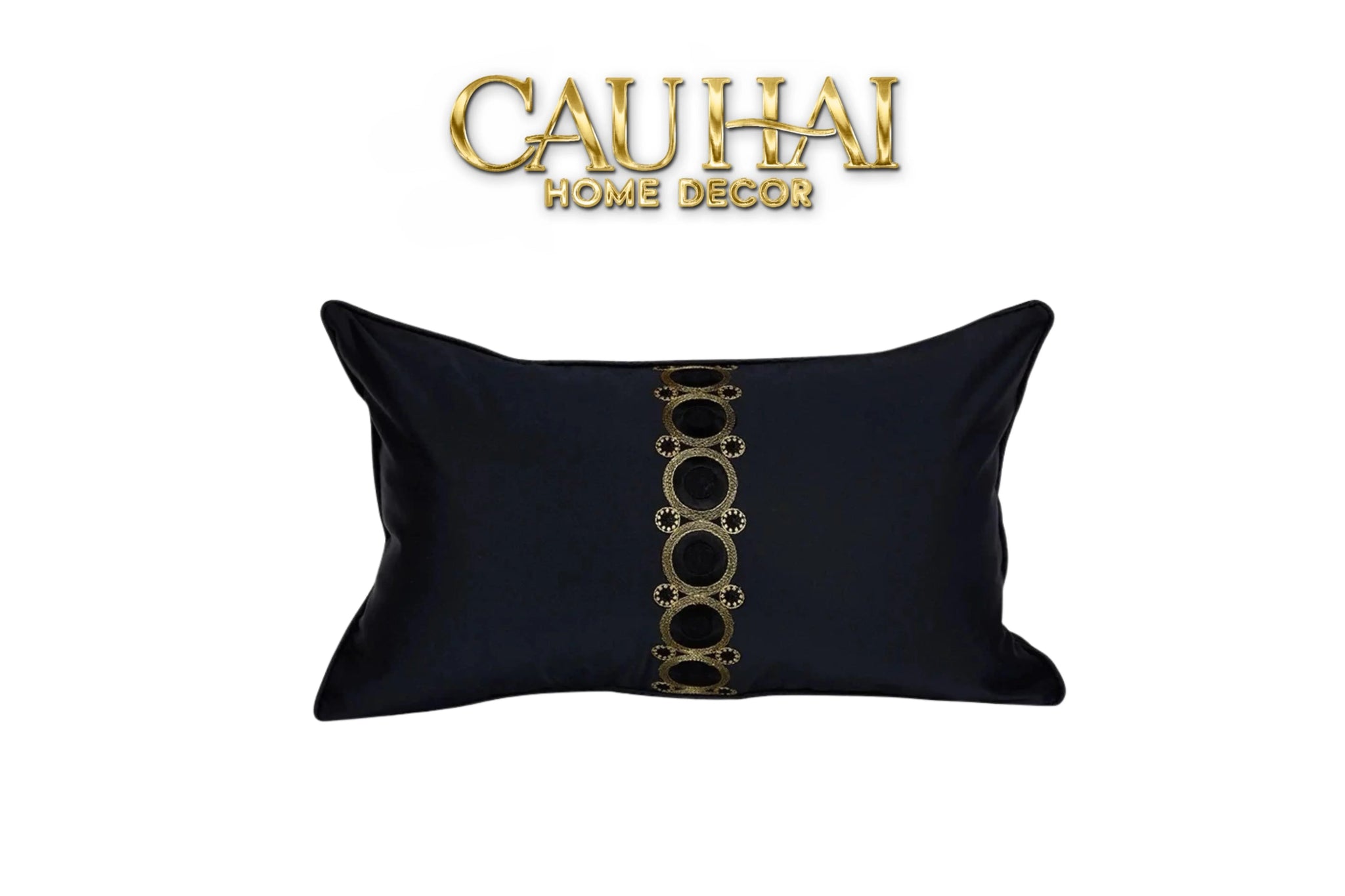 Gối Lụa Midnight Orbit Charm 30X50-CẬU HAI HOME DECOR