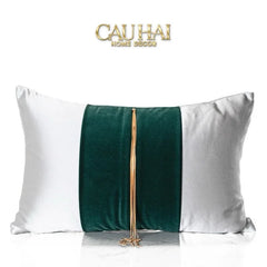 Gối Lụa Satin Vert Grace Jewel 30X50-CẬU HAI HOME DECOR