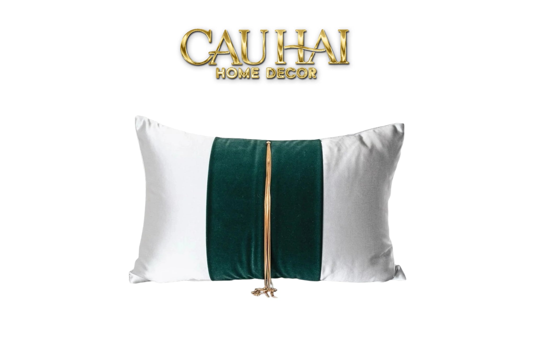 Gối Lụa Satin Vert Grace Jewel 30X50-CẬU HAI HOME DECOR