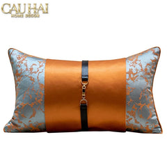 Gối Lụa Silk Scraft Oriental Héritage Mandarin Terra 30X50-CẬU HAI HOME DECOR