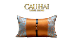 Gối Lụa Silk Scraft Oriental Héritage Mandarin Terra 30X50-CẬU HAI HOME DECOR