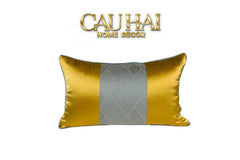 Gối Lụa Thêu Solar Weave 30X50-CẬU HAI HOME DECOR