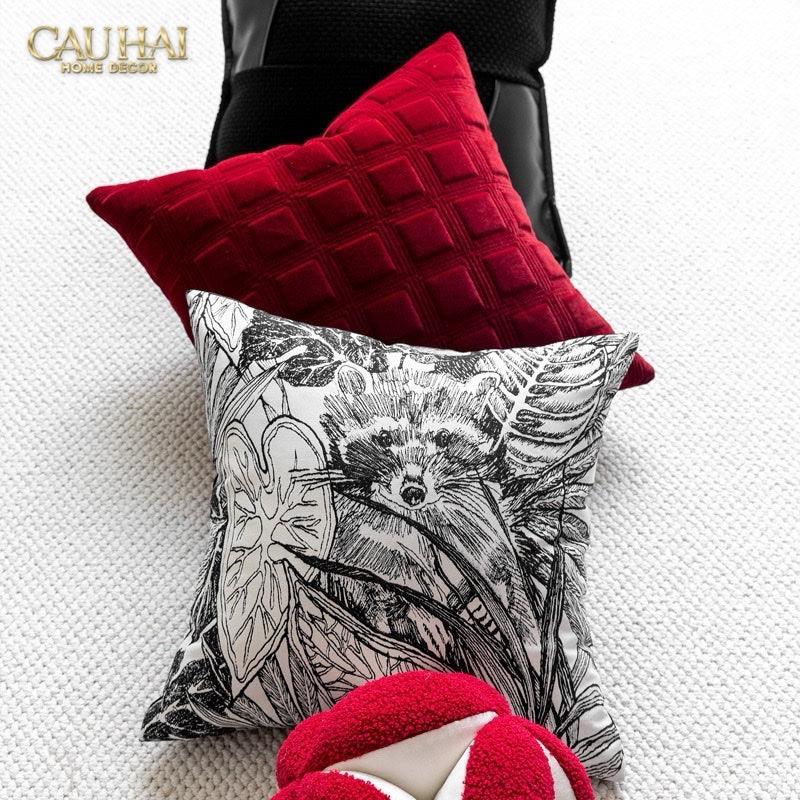 Gối Nhung Lux Velvet Crimson Peak 30X50-CẬU HAI HOME DECOR