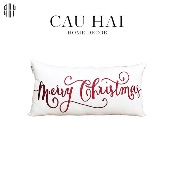 GỐI RECTANGLE CHRISTMAS 28X55 CM-CẬU HAI HOME DECOR