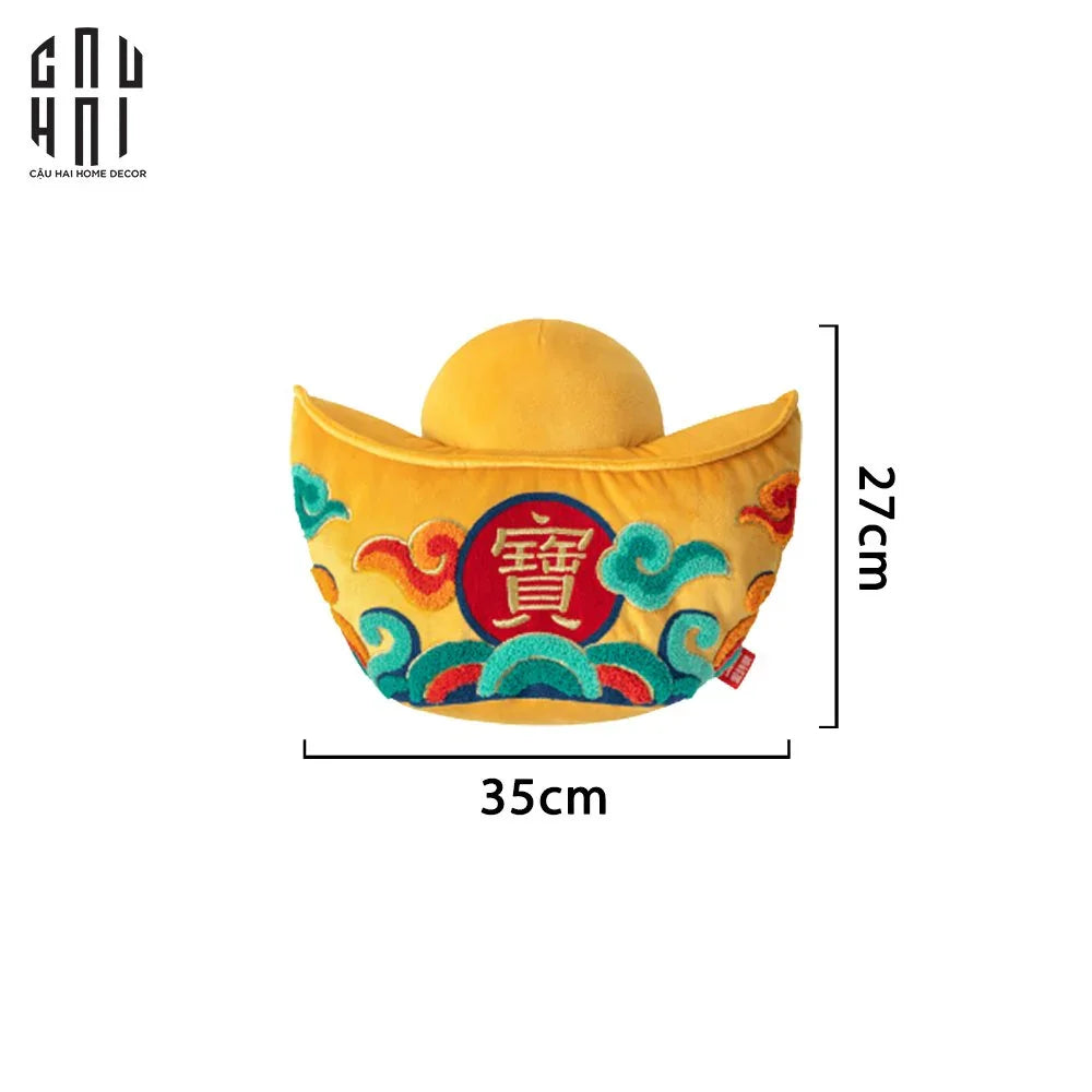 GỐI THỎI VÀNG PHÚC LỘC THỌ-CẬU HAI HOME DECOR