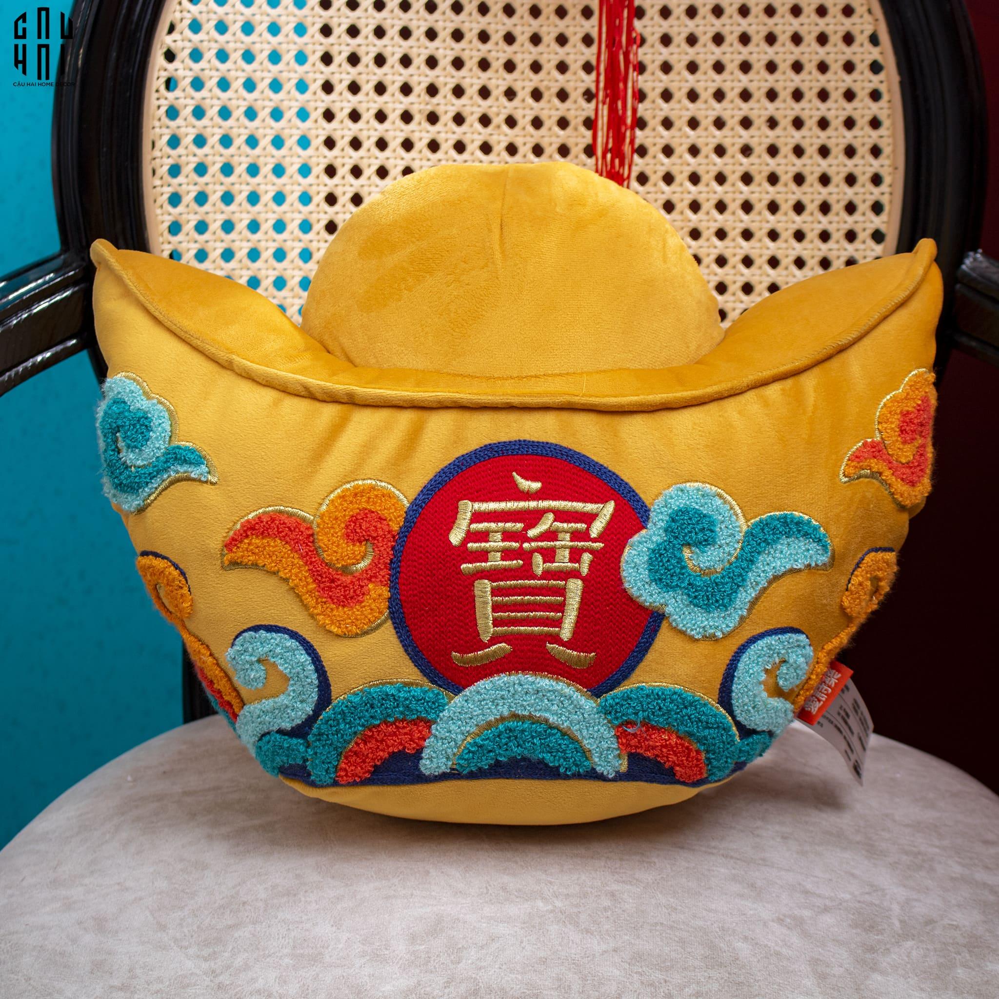 GỐI THỎI VÀNG PHÚC LỘC THỌ-CẬU HAI HOME DECOR