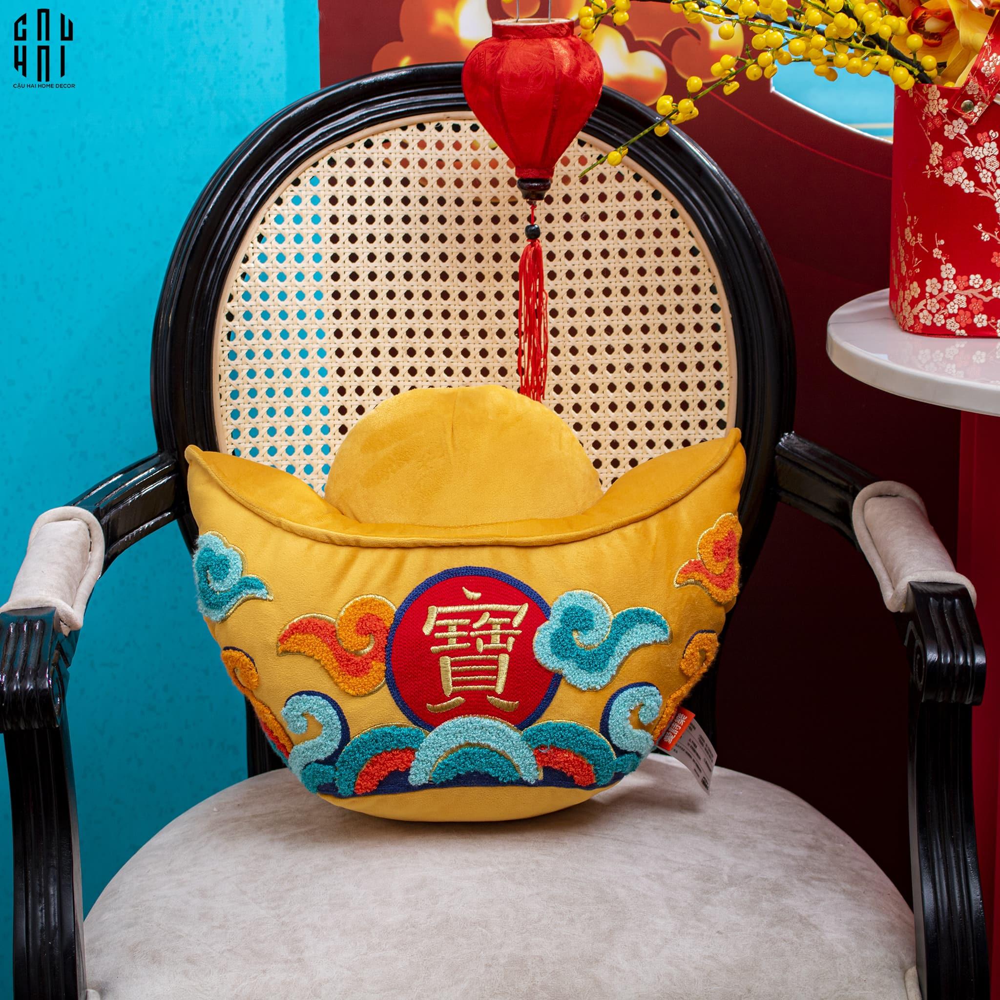 GỐI THỎI VÀNG PHÚC LỘC THỌ-CẬU HAI HOME DECOR