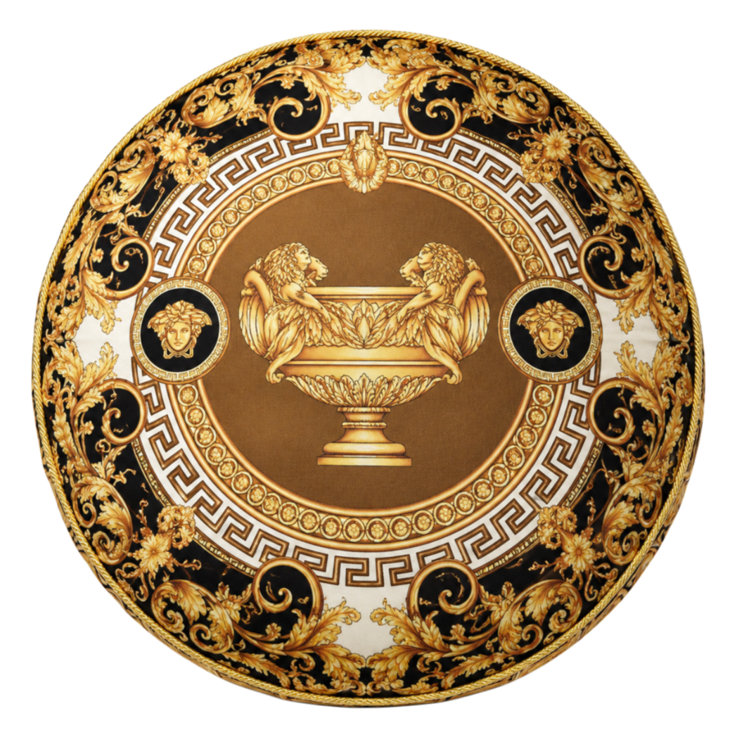 Gối Tròn Velvet Medusa Imperial Cognac D45 - Cậu Hai Home Decor