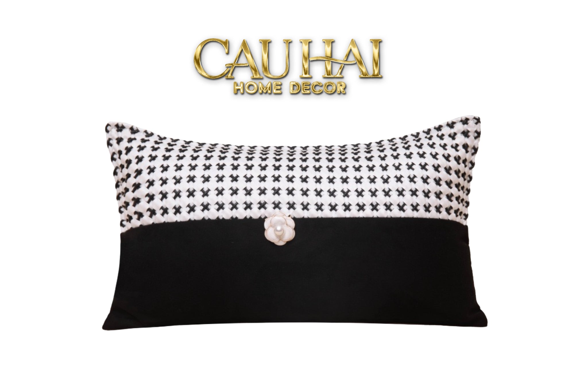 GỐI VELVET TWEED CAMÉLIA MYSTIQUE 30x50-CẬU HAI HOME DECOR