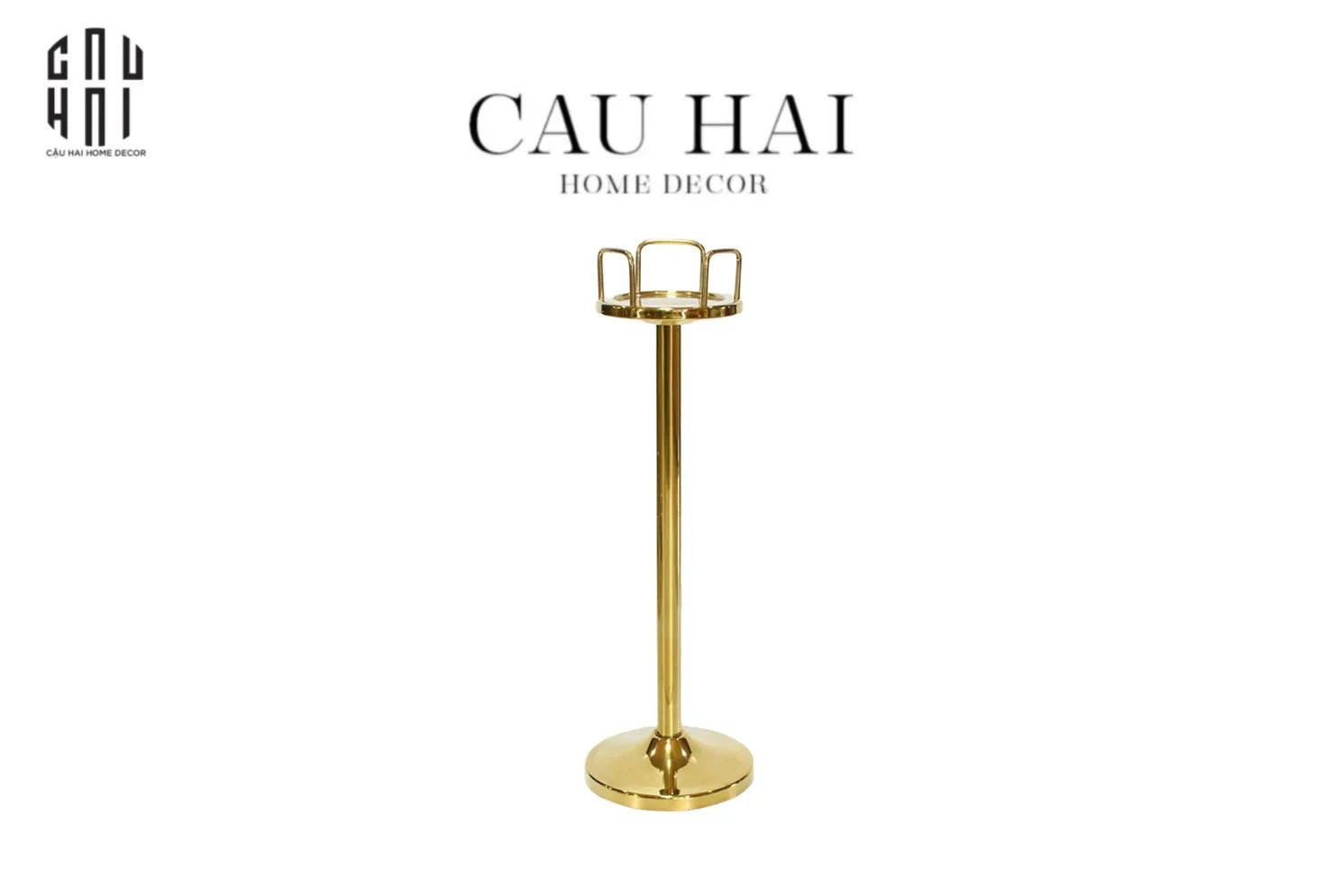 GOLDEN ICE BUCKET HOLDER - GIÁ ĐỰNG XÔ ĐÁ-CẬU HAI HOME DECOR