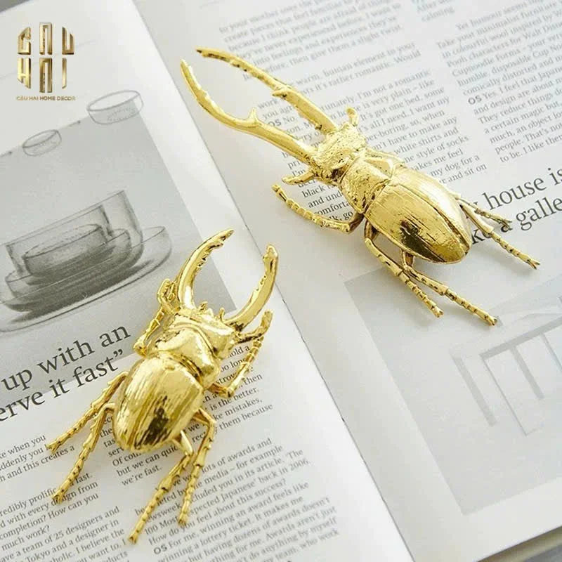 Golden Rhinoceros Beetle-CẬU HAI HOME DECOR