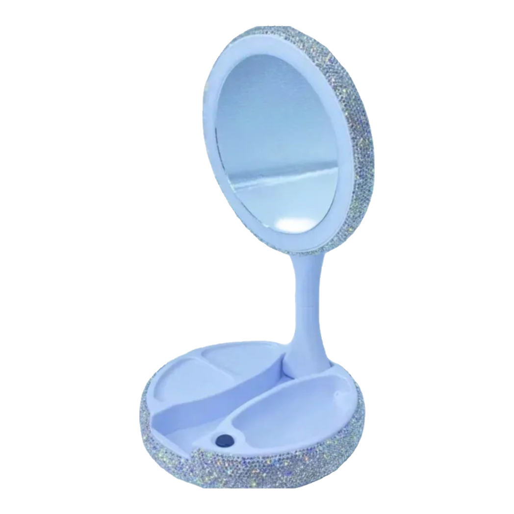 Haute Folie - Gương Bỏ Túi Led Diamond Bling Bling