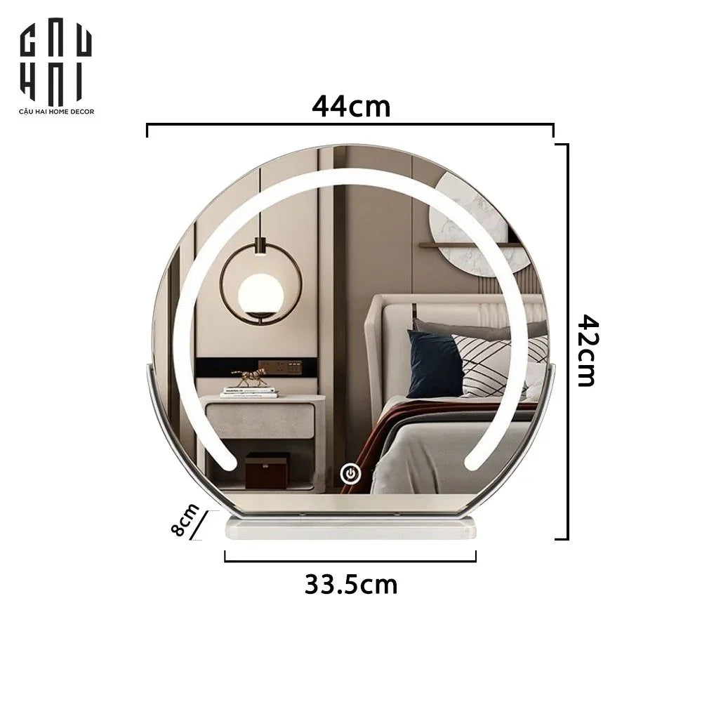 GƯƠNG TRANG ĐIỂM ĐÁ MARBLE SUPER SHINING SS25-CẬU HAI HOME DECOR