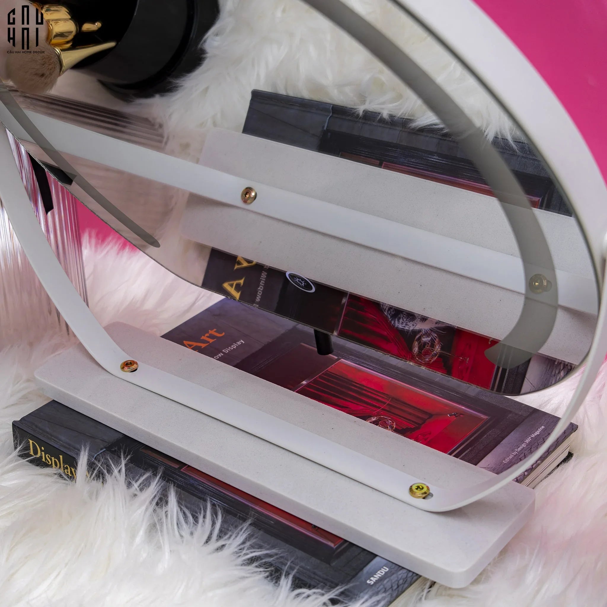 GƯƠNG TRANG ĐIỂM ĐÁ MARBLE SUPER SHINING SS25-CẬU HAI HOME DECOR