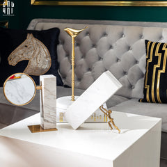 Gương Trang Điểm Để Bàn Marble Golden Mirror Ss22-CẬU HAI HOME DECOR