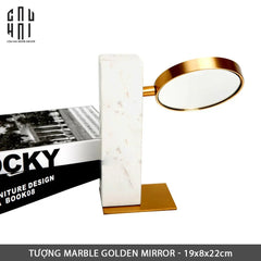 Gương Trang Điểm Để Bàn Marble Golden Mirror Ss22-CẬU HAI HOME DECOR