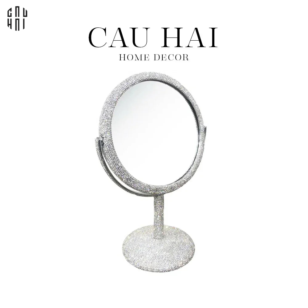 GƯƠNG TRANG ĐIỂM DIAMOND BLING BLING SS25-CẬU HAI HOME DECOR