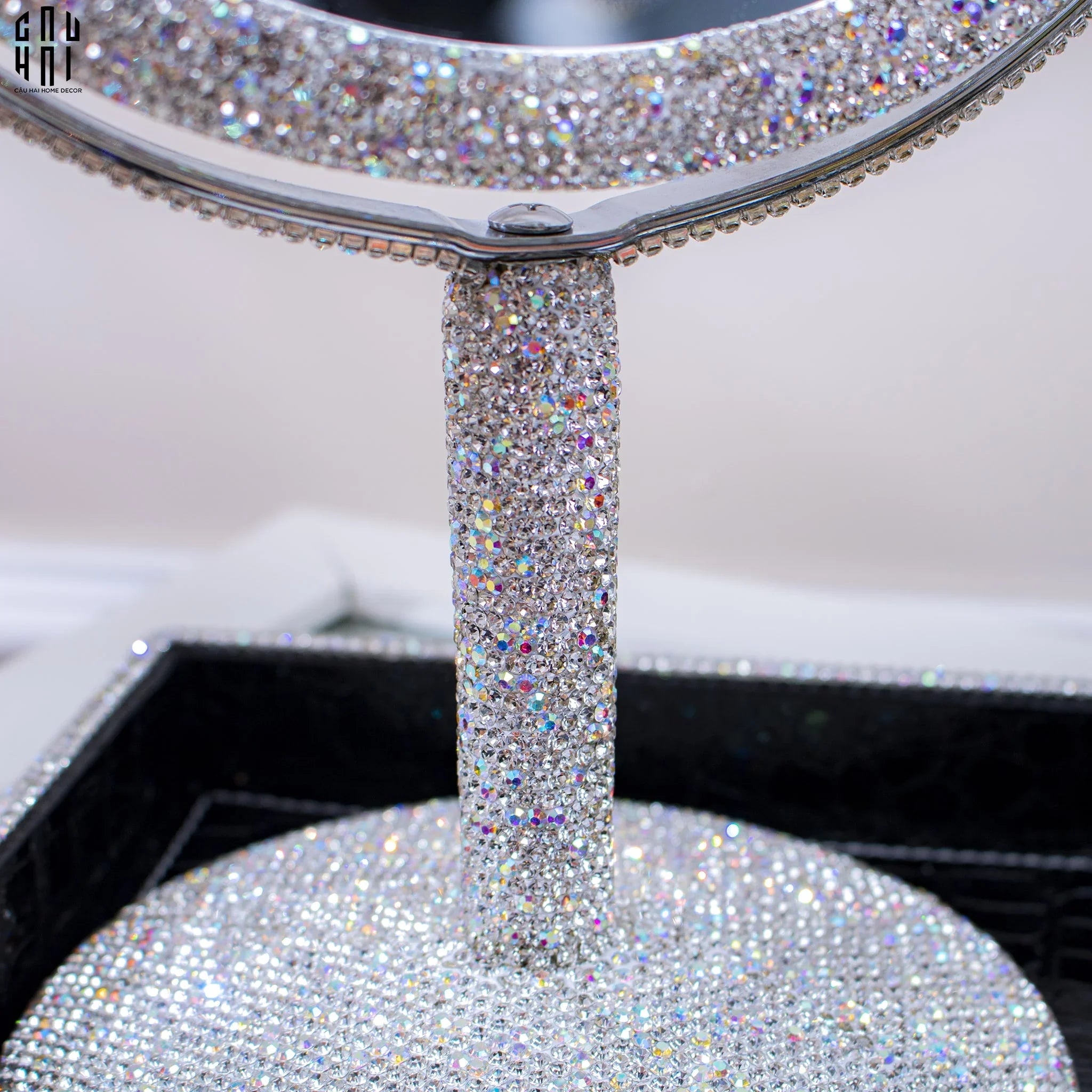 GƯƠNG TRANG ĐIỂM DIAMOND BLING BLING SS25-CẬU HAI HOME DECOR