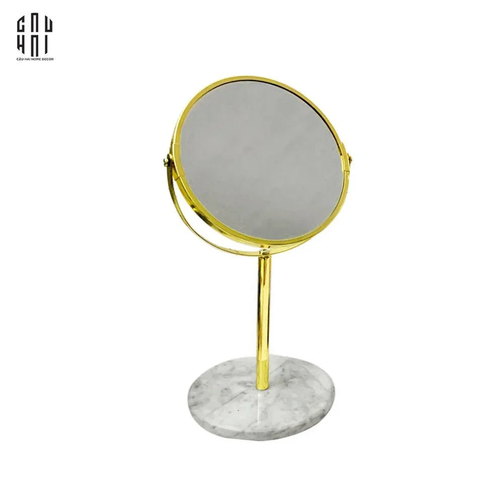 GƯƠNG TRANG ĐIỂM GOLDEN MARBLE-CẬU HAI HOME DECOR