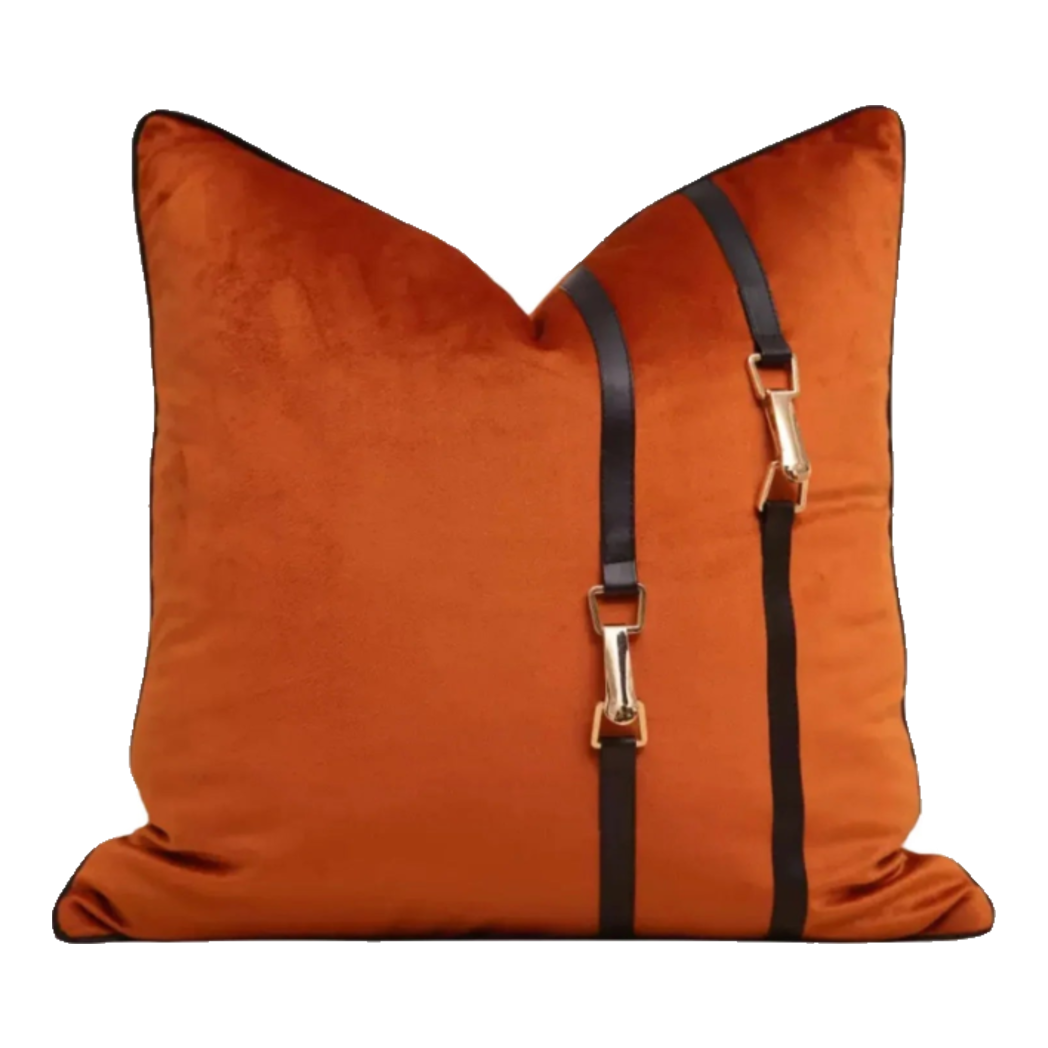 Vỏ Gối Équestre Harnais - Burnt Sienna 45