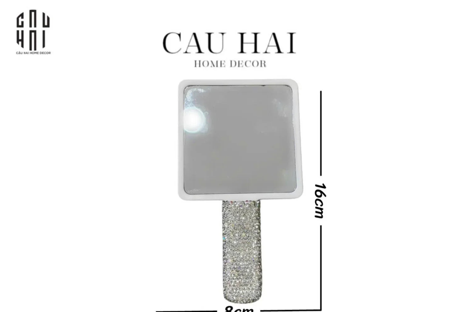 Haute Folie - Gương Cầm Tay Diamond Bling Bling - CẬU HAI HOME DECOR