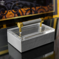 Haute Folie - Hộp Da Đa Năng Đựng Phụ Kiện - Gray Glamour 12x18-CẬU HAI HOME DECOR