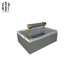 Haute Folie - Hộp Da Đa Năng Đựng Phụ Kiện - Gray Glamour 12x18-CẬU HAI HOME DECOR