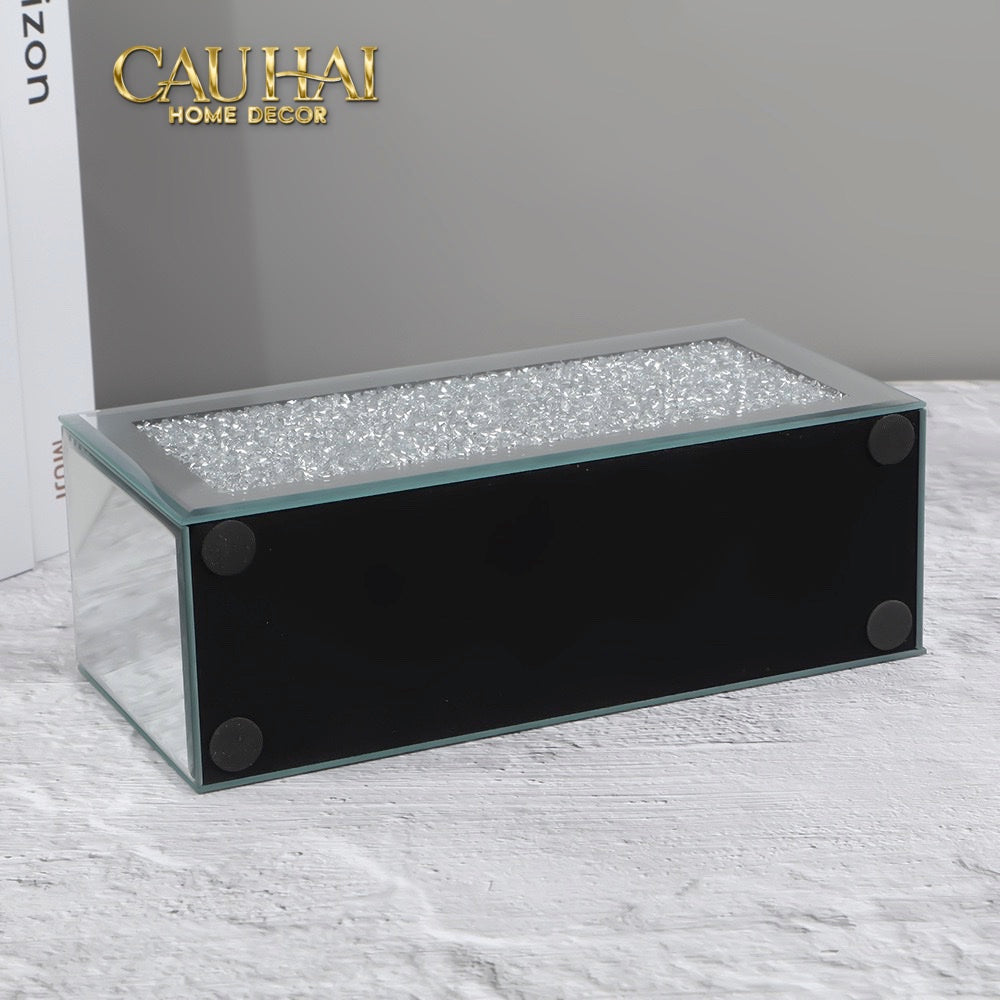 Haute Folie - Hộp Đựng 3 Ngăn Mirror Argente Bling Bling - CẬU HAI HOME DECOR